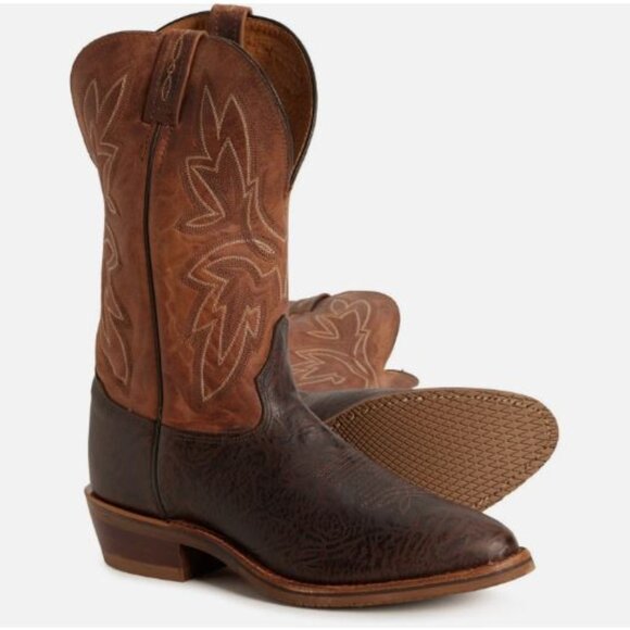 Tony Lama Fernando Cowboy 12” Round Toe Leather Men\'s Boots US Size 11 D Narrow main image 9